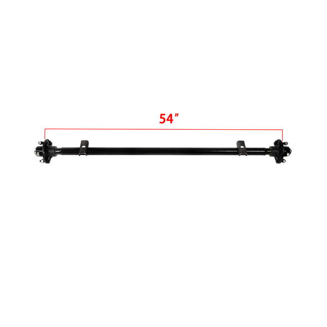 Findmall 2,000 lb Trailer Axle with U-Bolt Kit, 5 on 4.5 in, 54 in Hub Face