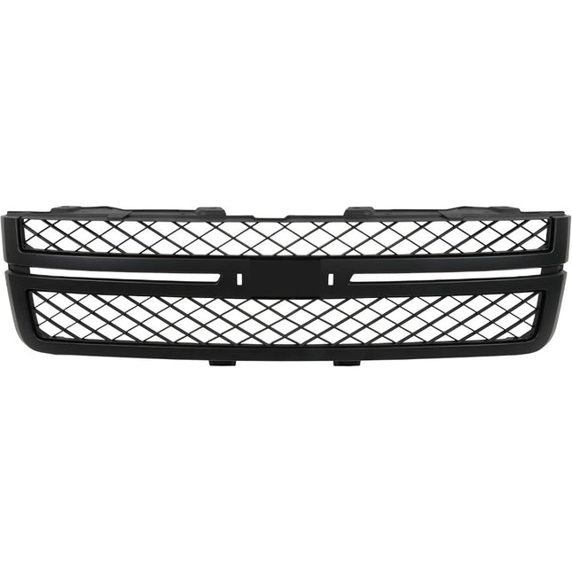 Findmall Matte Black Front Bumper Grille Replacement for Silverado 2500HD and 3500HD 2011-2014 20966058 GM1200639