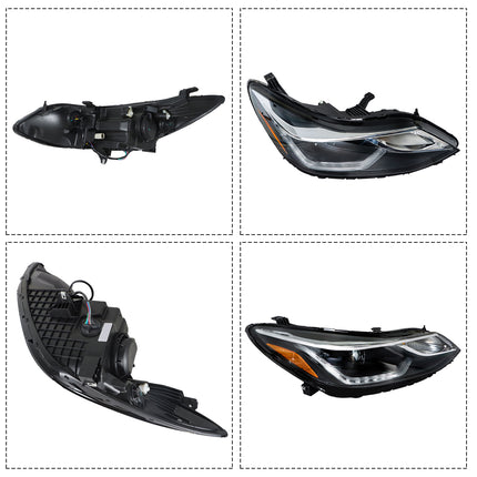 Findmall Headlight Assembly Replacement for Cruze Right RH