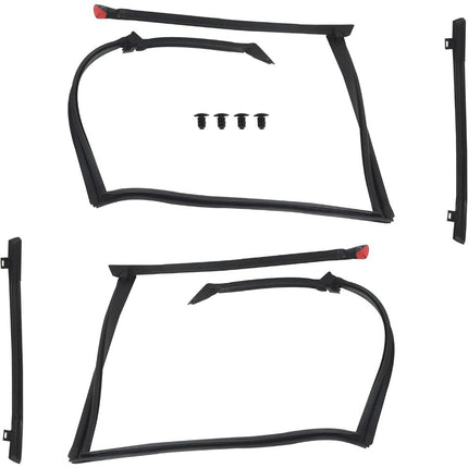 Findmall Roof Weatherstrip Seal Kit for 1982-1992 Camaro & Firebird, 4-Piece, KG4041