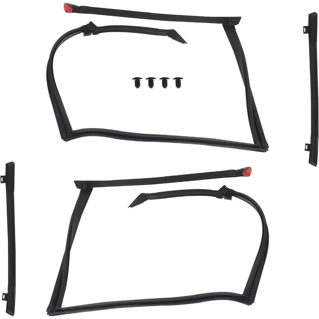 Findmall Roof Weatherstrip Seal Kit for 1982-1992 Camaro & Firebird, 4-Piece, KG4041