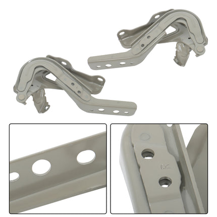 Front Left and Right Hood Hinge Set Steel Replacement for HR-V 2023-2024 Replacement for HO1236166 HO1236165