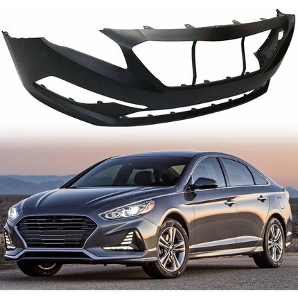 Findmall Primed Front Bumper Cover Replacement for 2015-2017 Hyundai Sonata SE, HY1000205, 86511-C2000