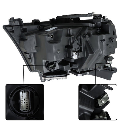 Findmall Headlight Assembly Replacement for Ram 1500 Left LH Headlamp