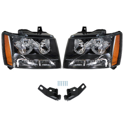 Findmall Headlights Front Head Lamps Replacement for 2007-2014 Avalanche Suburban Tahoe Headlight Assembly Pair Driver and Passenger Side