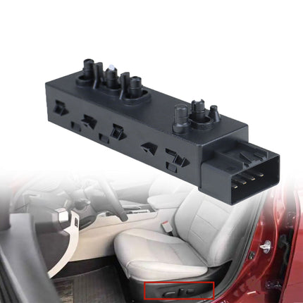 Findmall Front Left Driver Side Switch Power Seat Adjuster Recliner Switch 10 Way Replacement for 2007-2012 Altima 87066-JA03A