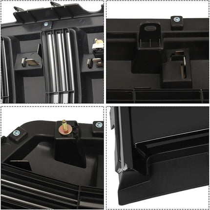 Findmall Front Upper Grille for 2015-2017 Ford F-150, Gloss Black, With Camera Hole