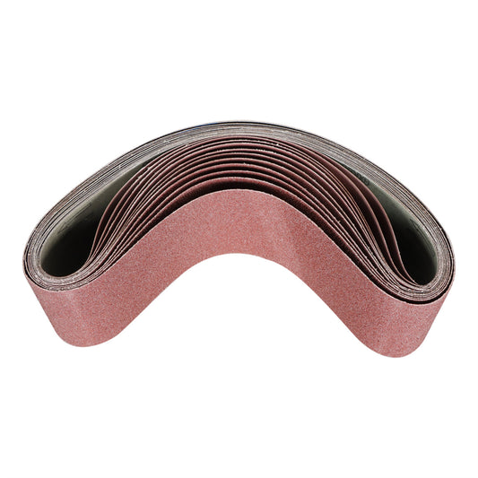 findmall 12 Pack 4 x 36 Inch Sanding Belts 60, 80, 120, 150, 240, 400 Grit Aluminum Oxide Sandpaper Fit for Metal Grinding