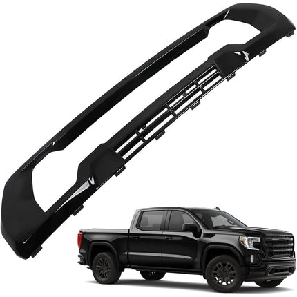 Findmall Front Bumper Lower Grille Plate for 2019‑2022 GMC Sierra 1500, Gloss Black Plastic, Replacement for 84482544