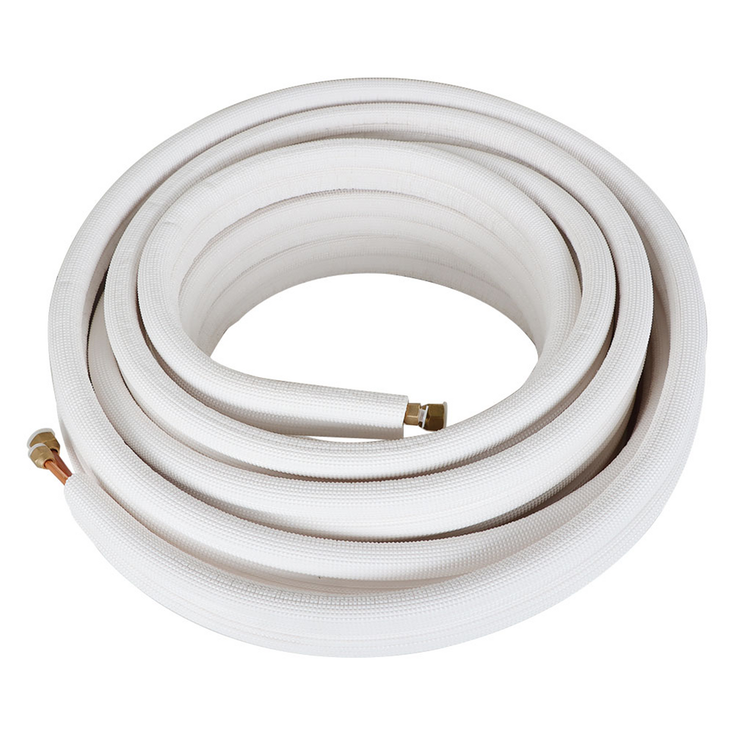 findmall 50FT Air Conditioning Copper Tubing Hose Extension 1/4" and 3/8" Twin Copper Hoses Insulated Copper Hoses Fit for Mini Split Air Conditioner