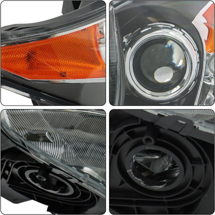 Findmall Driver Side and Passenger Side Headlights Assembly HID Replacement for Acura MDX 2007-2009 Housing Black Lamp LH RH 2PCS AC2518111 AC2519111