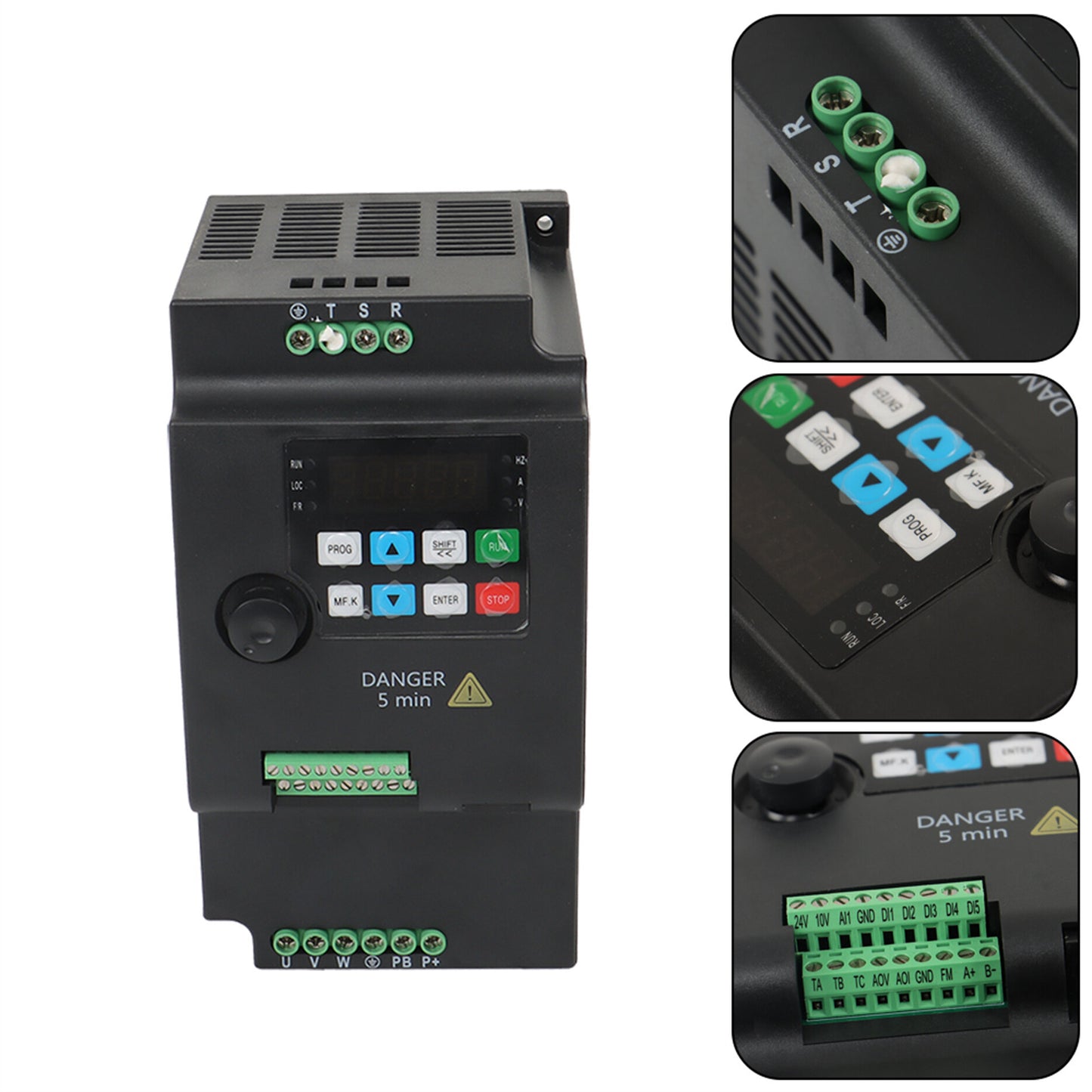 findmall Frequency Converter 3KW 4HP 220V Single Phase to 3 Phase Variable Frequency Drive for Motor Speed Control