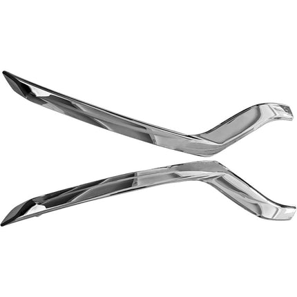 Findmall Front Lower Bumper Trim Molding Kit for 2018‑2019 Ford Explorer, Chrome Plastic
