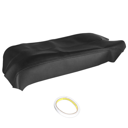Findmall Leather Center Console Lid Armrest Cover Skin (Black) Replacement for 2007-2012 RDX