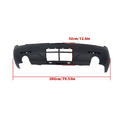 Findmall Rear Lower Bumper Cover for 2018-2021 Chevrolet Traverse, Sensor Holes, Primed