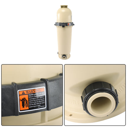 Findmall 160318 Single Cartridge Pool Filter Pump 200GPM 200Sq Replacement for 159303, 16-0318, 160318, EC-160318, PAC-05-504