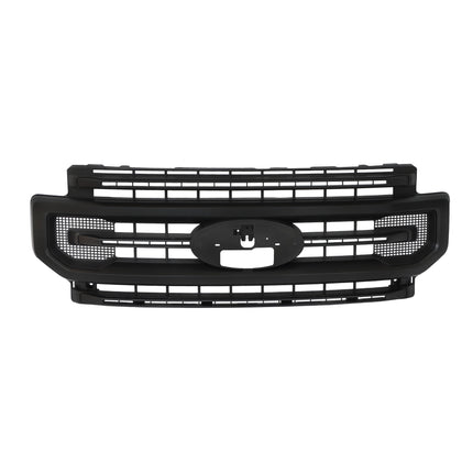 Findmall Front Upper Bumper Grille Matte Black with Straight Trim Replacement for F250 F350 Platinum Style 2020-2022 Replacement for LC3B8200HC5KBX LC3Z8200HA
