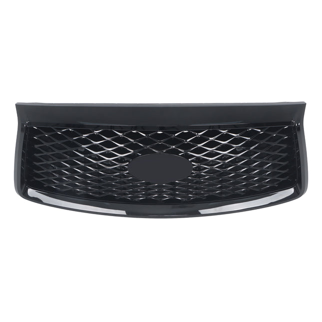 Findmall Glossy Black Mesh Front Upper Hood Grille with Camera Hole Replacement for QX80 2018-2021 623106GW0A
