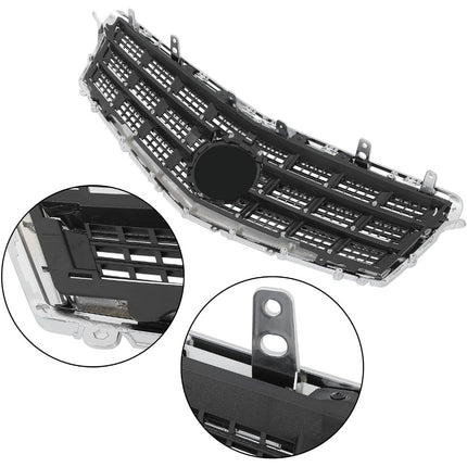 Findmall 2-Piece Front Upper Grille and Lower Grille Trim Molding Kit Replacement for ATS 2013-2014