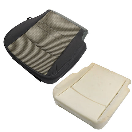 Findmall Driver Side Bottom Cloth Seat Cover and Foam Cushion Replacement for 2009-2012 Ram 1500 2500 3500 4500 5500 SLT Gray