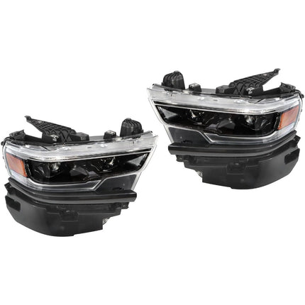 Findmall Headlights Assembly Replacement for Ram 1500 2019-2024 Pair W/DRL