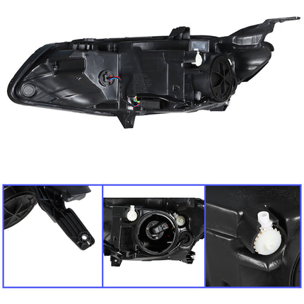 Findmall Headlight Assembly Replacement for Malibu Black Left LH
