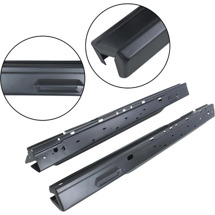 Findmall Outer Rocker Panel Pair for 1993-2011 Ford Ranger 2-Door Extended Cab, Black