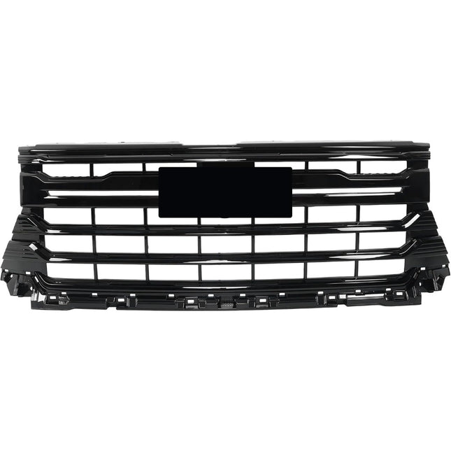 Findmall Glossy Black Front Upper Grille Molding Trim Replacement for Silverado 2500HD and 3500HD High Country 2024-2025 86533026