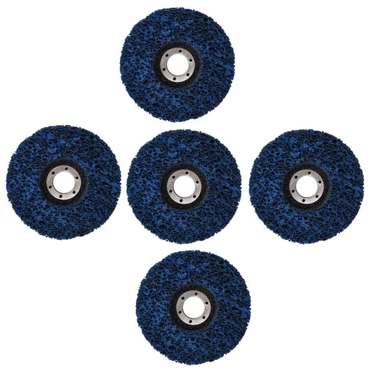 5Pcs 4-1/2" x 7/8" Strip&Clean Discs for Angle Grinders