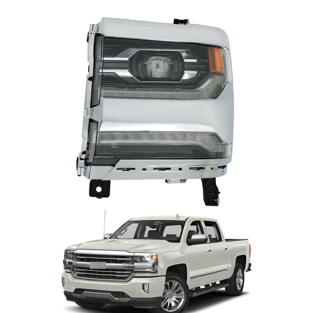 Findmall Headlight Assembly Replacement for Silverado 1500 Left LH