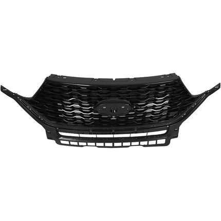 Findmall Front Bumper Hood Grille Upper Glossy Black Honeycomb Style Replacement for Explorer ST 2020 2021 2022