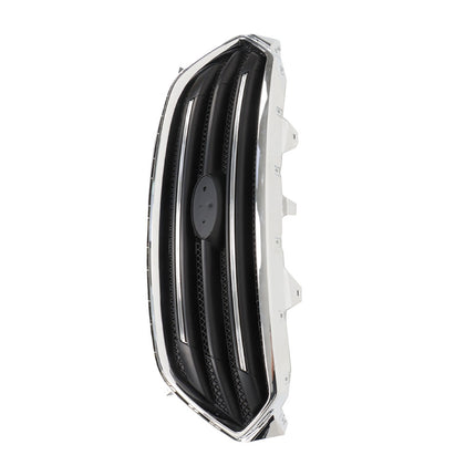 Findmall Front Upper Grille Kit Matte Black Trim and Chrome Frame Replacement for Taurus 2013-2019