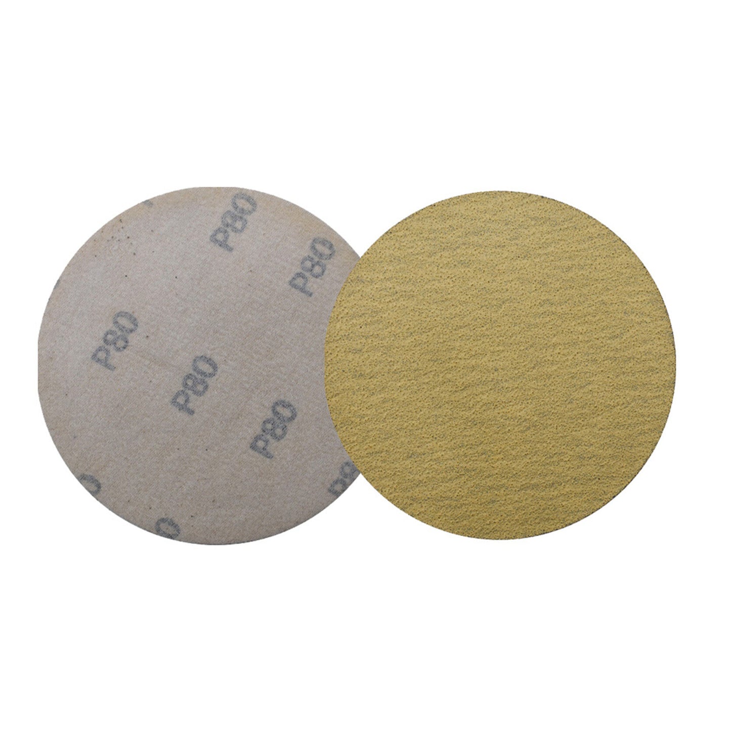 Hook Loop Pads Sanding Disc 5-Inch NO-Hole 100Pcs Aluminum Oxide Round Flocking Sandpaper for Sanding Grinder Polishing Accessories ( 60 80 120 180 240 320 ) Grit (80grit)