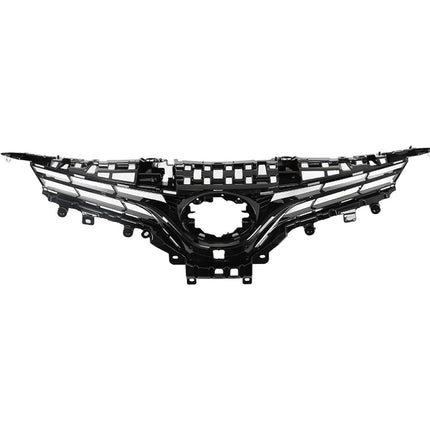 Findmall Front Upper and Lower Grille Set for 2018-2020 Toyota Camry L LE XLE, Gloss Black