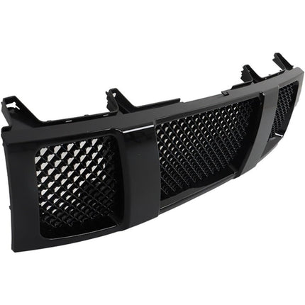 Findmall Front Mesh Grille for 2004-2007 Nissan Titan, Gloss Black
