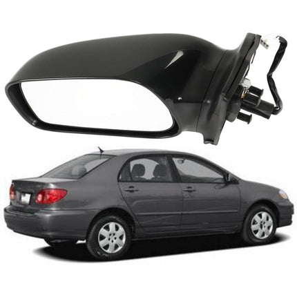 Findmall Left Rearview Mirror Power Paintable Replacement for TO1320178 Replacement for Corolla 2003-2008