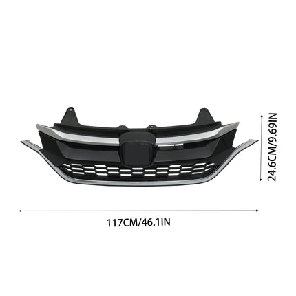 Findmall Front Bumper Grille Honeycomb Mesh Replacement for CRV 2015 2016