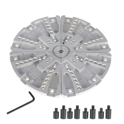 findmall 8-1/4 Flat Lathe Chuck Jaws for Finishing and Polishing Woodturning Bowl and Plate Bottoms