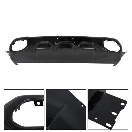 Findmall Front Bumper Face Bar Lower Skid Plate Valance for 2019‑2024 Ram 1500, Black, Plastic