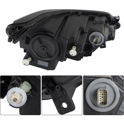 Findmall Driver Side Headlights Assembly HID with DRL Replacement for Equinox 2018-2021 Housing Black Lamp LH 1PC 84818199 GM2502470