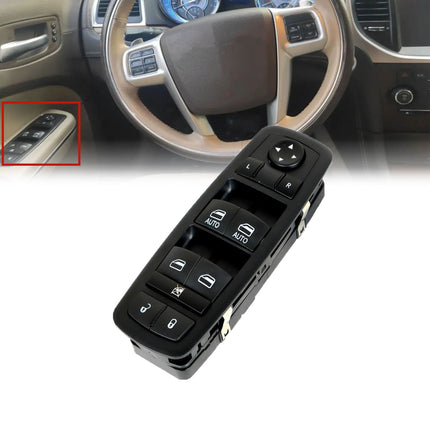 Findmall Front Left Driver Side Master Power Window Switch Replcaement for 2011-2012 300 2015-2017 200 2011-2014 Charger 68139805AA 68139805AB 68139805AC