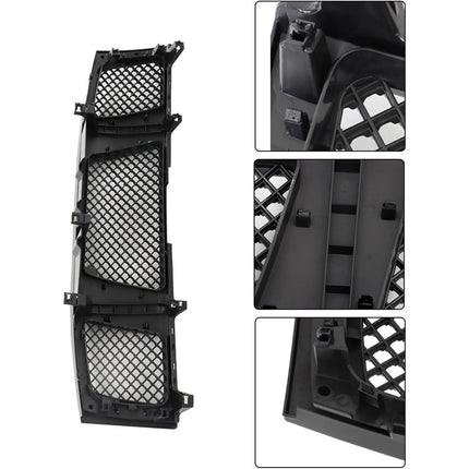 Findmall Front Mesh Grille for 2004-2007 Nissan Titan, Gloss Black