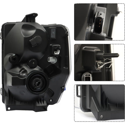 Findmall Headlight Assembly for 2008–2014 Ford E-150/E-250/E-350/E-450 Front Right Passenger Side, Replaces FO2503249