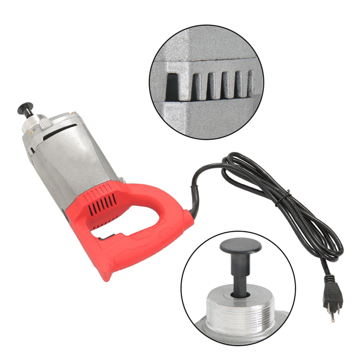 findmall Electric Concrete Vibrator 1500W 110V Hand Held Concrete Vibrator 4Ft Long Cement Vibrarator