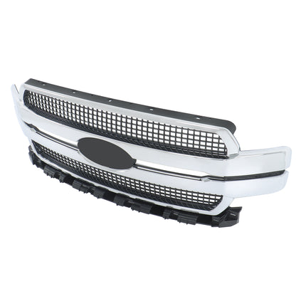 Findmall Front Grille Upper Chrome Mesh Style Replacement for F150 2018-2020