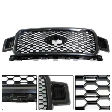 Findmall Front Bumper Radiator Grille Assembly Matt Black without Base Rail Replacement for 2018-2020 F150 Pickup 4-Door JL3Z8200SF
