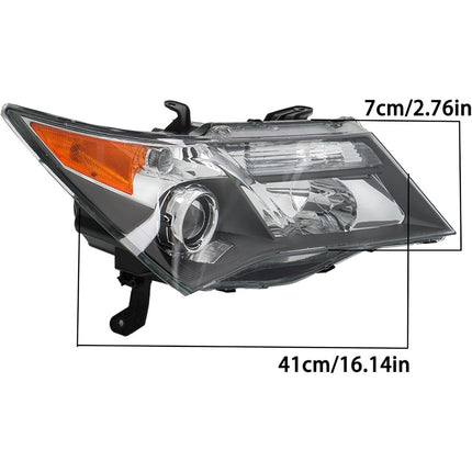 Findmall Driver Side and Passenger Side Headlights Assembly HID Replacement for Acura MDX 2007-2009 Housing Black Lamp LH RH 2PCS AC2518111 AC2519111
