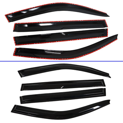 Findmall Side Window Visor Vent Rain Guard Deflector Replacement for 2001-2007 Toyota Highlander