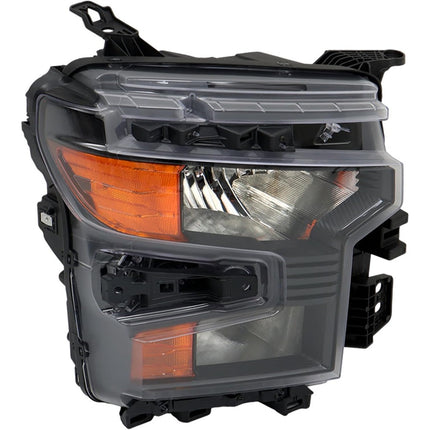 Findmall Passenger Side Headlights Assembly Halogen Replacement for Silverado 1500 2022-2024 Housing Black Lamp RH 1PC 85543204