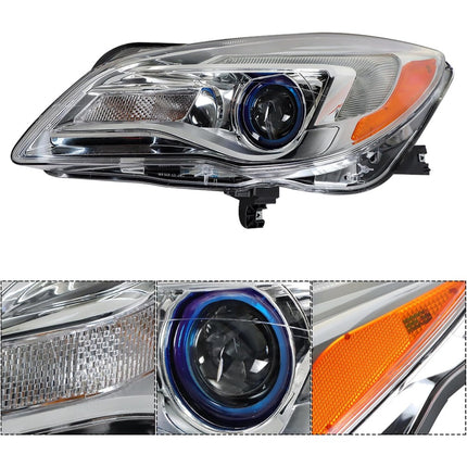 Findmall Headlights Assembly Halogen Replacement for Regal 2014-2017 Driver Side 13409902 GM2502413